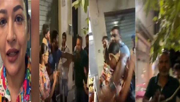 ইতালিতে অভিনেত্রী বাঁধনের ওপর হামলার দৃশ্য